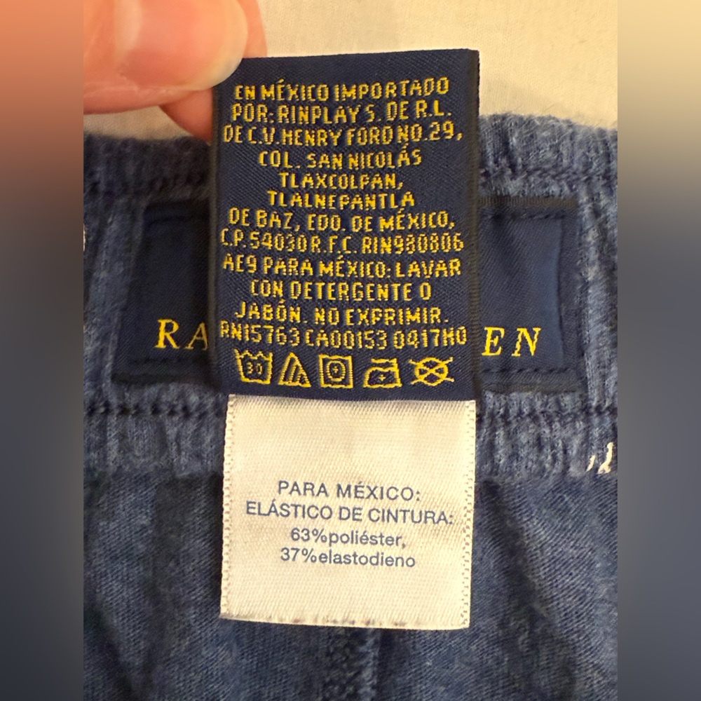 Polo Ralph Lauren Men's Navy All Over Pony Print Jersey Knit Sleep Shorts Size M - Picture 8 of 8